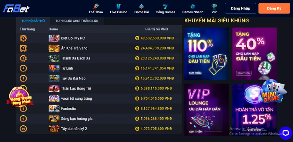 Chương trình VIP và phần thưởng cho thành viên thân thiết